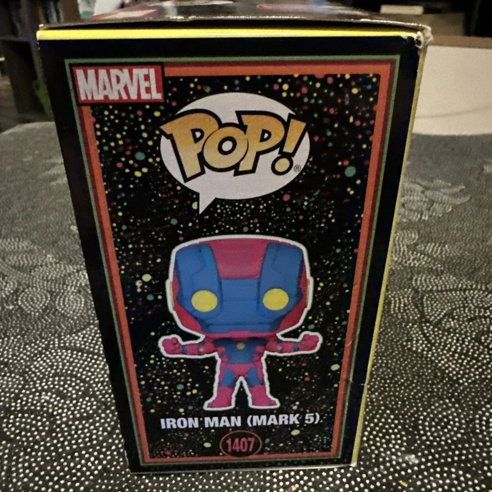 Funko Pop! Iron Man (Mark 5) #1407 Black Light Marvel Infinity Saga - Target NEW